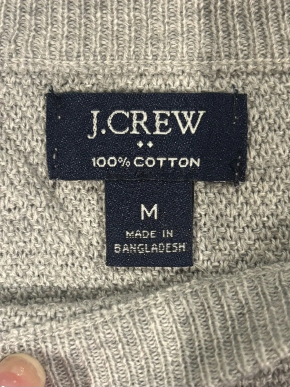 J. Crew Men's Crewneck Sweater in Heather Gray